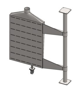 Schwenkbare Absaughaube - Pivoting extraction hood